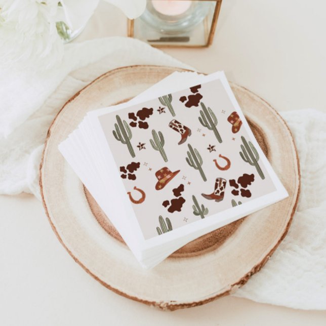 Servilleta De Papel Mi primera fiesta de cumpleaños de Rodeo Cowboy Wi (Subido por el creador)