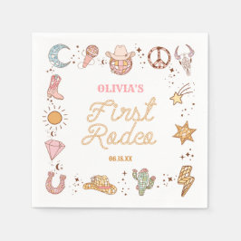 Servilleta De Papel Mi primera Fiesta de cumpleaños, discoteca de rode