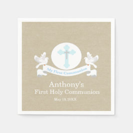 Servilleta De Papel Mi primera Santa Comunión Personalizada Napkin