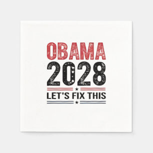 Servilleta De Papel Michelle Obama para el presidente Obama 2028