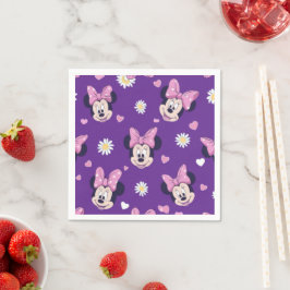 Servilleta De Papel Mickey Mouse Polka Dot  purple Baby Shower