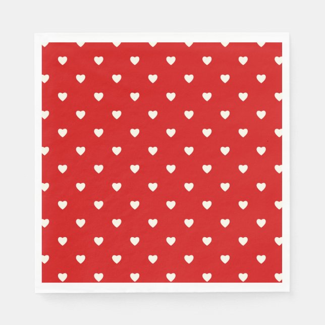 Servilleta De Papel Micro Corazones (Anverso)
