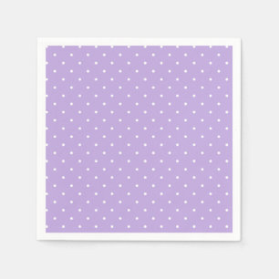 Servilleta De Papel Micro Lunares Blancos - Lavanda Suave