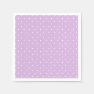 Servilleta De Papel Micro Lunares Blancos - Lila Suave