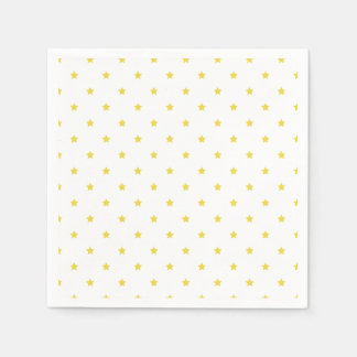 Servilleta De Papel Micro Stars Golden Yellow - White