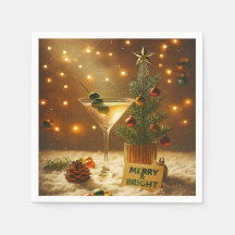 Mid Century Merry & Bright Martini Christmas Tree