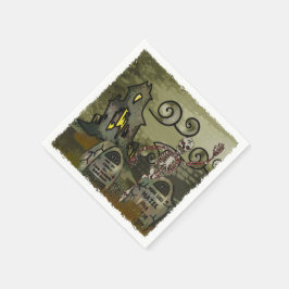 Servilleta De Papel Midnight Graveyard Whimsical HALLOWEEN PARTY