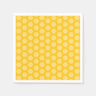 Servilleta De Papel Miel amarilla 12 hexágono panal