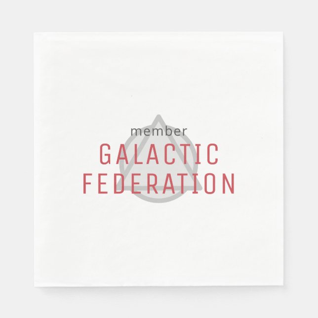 Servilleta De Papel Miembro de la Federación Galáctica (Anverso)