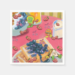 Servilleta De Papel Mikitiez fresa yogert usaflag frutilla