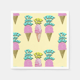 Servilleta De Papel Mikitiez icecream fiesta favorita el verano