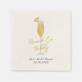 Servilleta De Papel Mimosa Brunch Cocktail Glass Bridal Shower