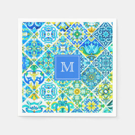 Servilleta De Papel Minería acuática mexicana Baldosas sicilianas medi