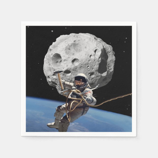 Servilleta De Papel Minero asteroide (Anverso)