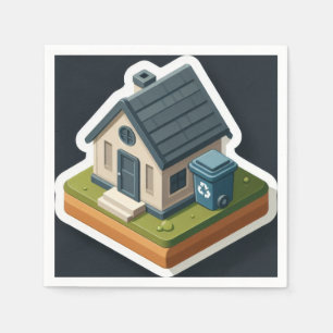 Servilleta De Papel Mini-casa