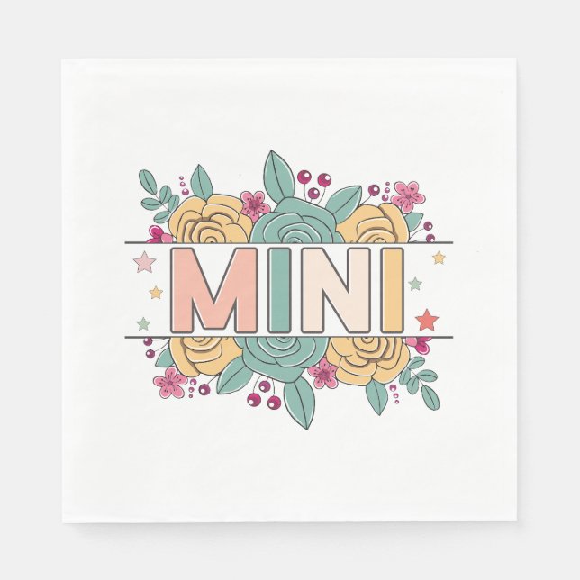 Servilleta De Papel Mini Flor (Anverso)