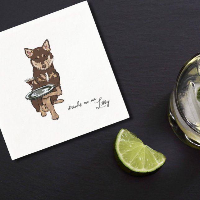 Servilleta De Papel Mini Husky Boda (Subido por el creador)