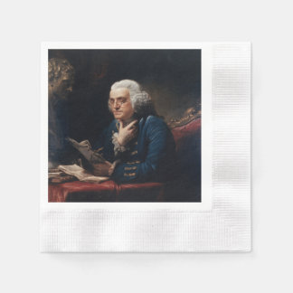 Servilleta De Papel Miniatura del retrato, Benjamin Franklin Padre fun