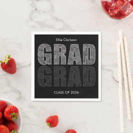 Servilleta De Papel Minimal Classy Graduation Party