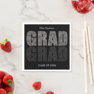 Servilleta De Papel Minimal Classy Graduation Party