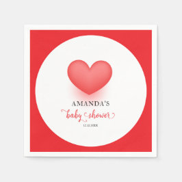 Servilleta De Papel Minimal pequeño querido San Valentín Baby Shower