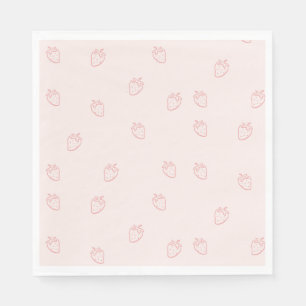 Servilleta De Papel Minimalismo de Fresa