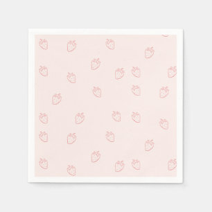 Servilleta De Papel Minimalismo de Fresa