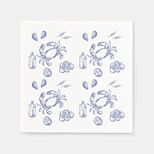Servilleta De Papel Minimalismo de los alimentos marinos