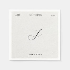 Servilleta De Papel Minimalist, Personalized Napkins