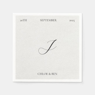 Servilleta De Papel Minimalist, Personalized Napkins