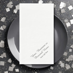 Servilleta De Papel minimalista blanco-personalizado