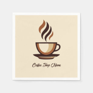 Servilleta De Papel Minimalista elegante tienda de logotipos de empres