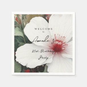 Servilleta De Papel Minimalista Fiesta de cumpleaños bonito y moderno