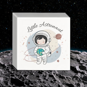 Servilleta De Papel Minimalista pequeño astronauta Baby Shower
