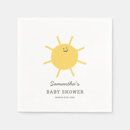 Servilleta De Papel Minimalista pequeño rayo de sol en Baby Shower