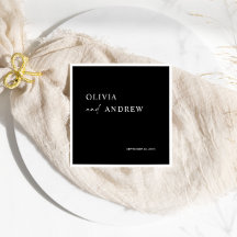 Minimalista y moderno | Boda Napkins