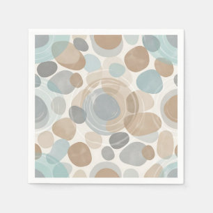 Servilleta De Papel Mínimo gris azul beige suave superpuesto