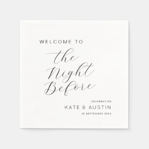 Servilleta De Papel Mínimo moderno la noche anterior