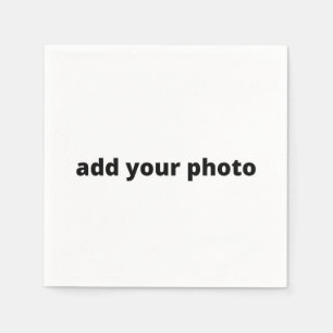 Servilleta De Papel MÍNIMO SENCILLO añada su personalizado fotográf