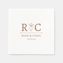 Servilleta De Papel Mínimo y Moda | BODA