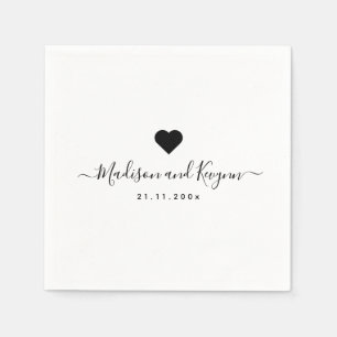 Servilleta De Papel Mínimo y Moda   BODA