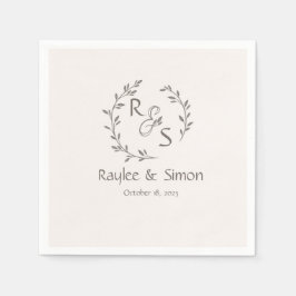 Servilleta De Papel Mínimo y Moda | BODA