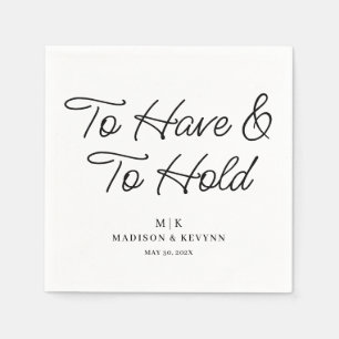 Servilleta De Papel Mínimo y Moda Boda Napkins