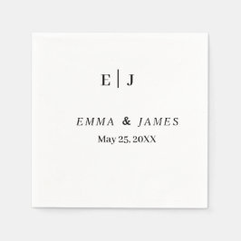 Servilleta De Papel Mínimo y Moda | BODA PERSONALIZAR