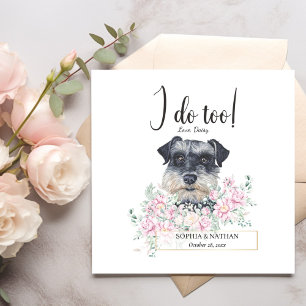 Servilleta De Papel Ministra Schnauzer Dog Boda Cocktail Napkins