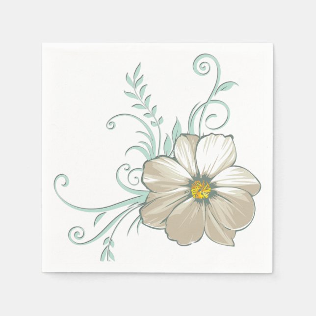 SERVILLETA DE PAPEL MINT BISQUE DOTS STRIPTS PAPER NAPKINS (Anverso)