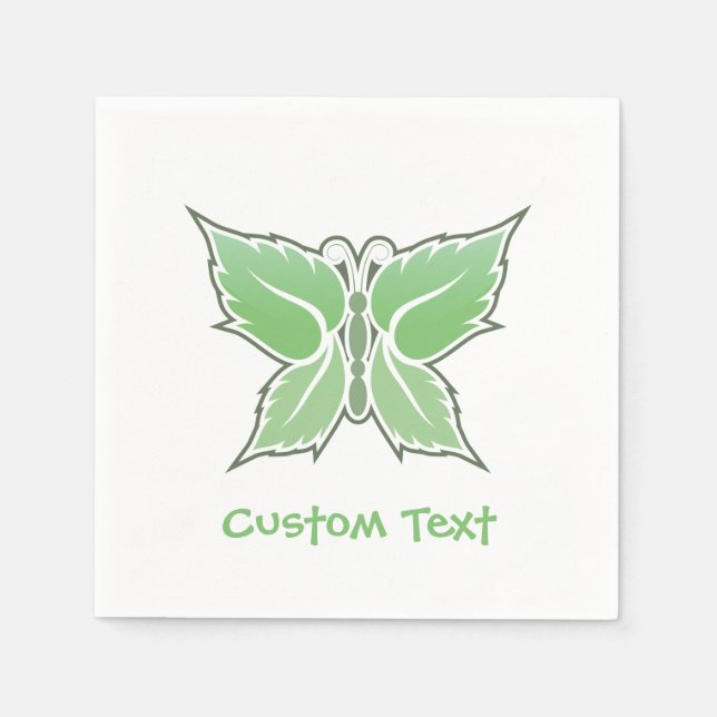 Servilleta De Papel Mint Butterfly (Anverso)