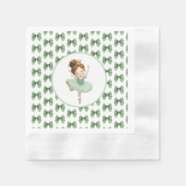 Servilleta De Papel Mint Green Little Princess Ball Paper Napkin