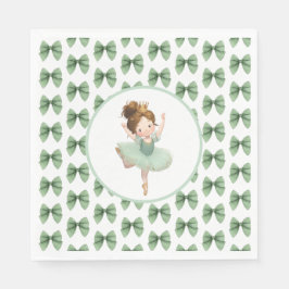 Servilleta De Papel Mint Green Little Princess Ball Paper Napkin