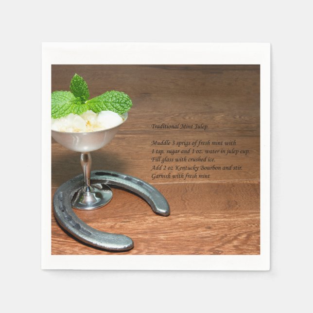Servilleta De Papel Mint Julep Cocktail (Anverso)